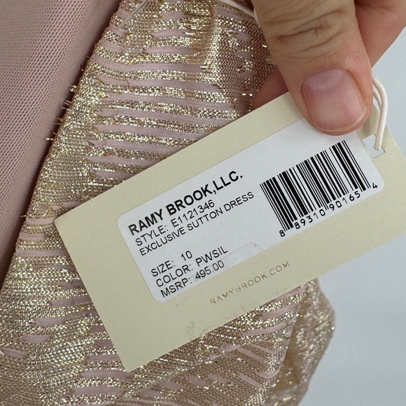 Ramy Brook Sutton Mini Formal Dress Size 10 Cocktail Dress NWT MSRP 495 - Picture 4 of 8